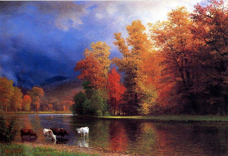 Albert Bierstadt On_the_Sac oil painting picture
